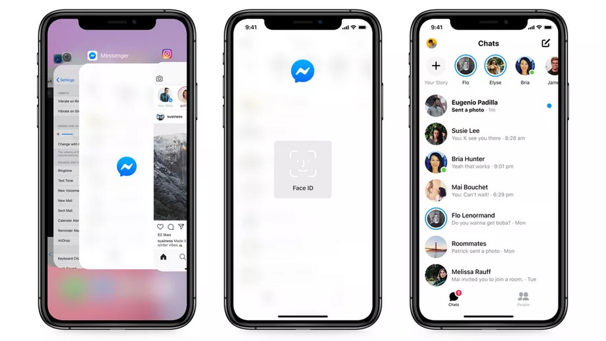 Facebook Messenger can now be unblocked with Face ID